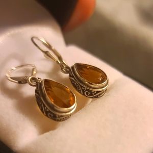 Citrine Dangle Earrings